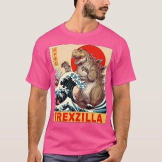 T-shirt T-Rexzilla Vêtements Cadeaux Art Japonais Dinosaur