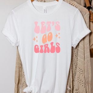 T-shirt T-S rétro drôle de célibataire Fête de filles en r