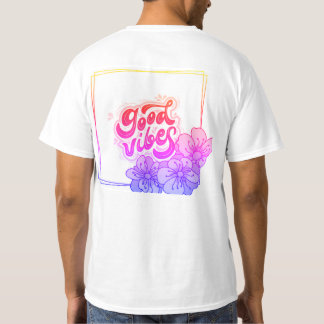 T-shirt (T-shirt à motif Vibe d'été frais – Léger)