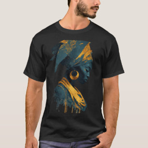 T-shirt "T-shirt Afrocentrique Queen Art - Déesse Africain