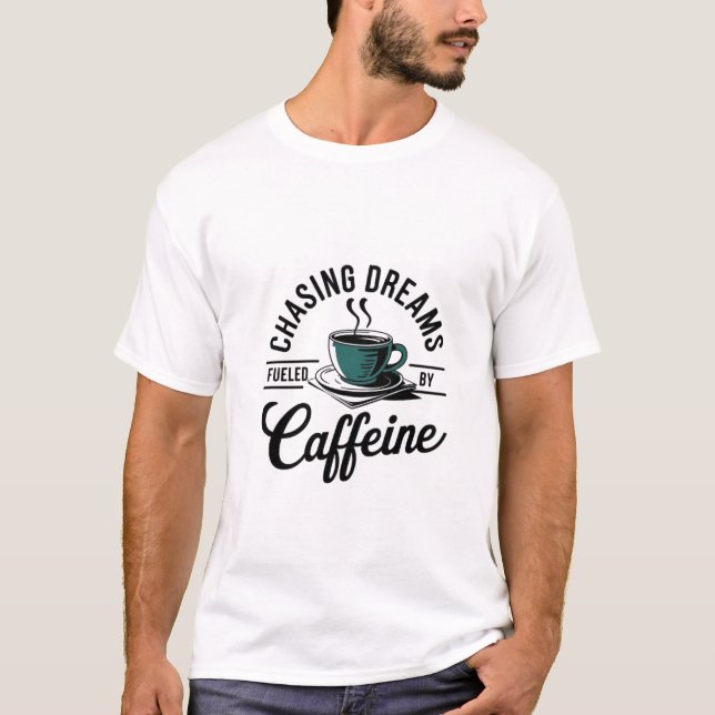 T-shirt T Shirt, amateur de café (Devant)
