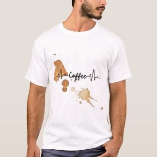 T-shirt t shirt amateurs de café