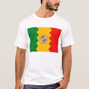 T-shirt T Shirt avec Drapeau de Los Angeles, Californie, U