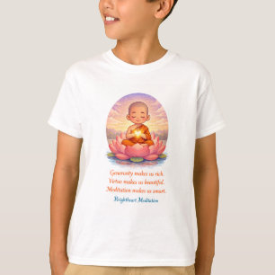 T-shirt T shirt avec enfant moine