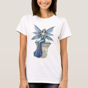 T-shirt T Shirt Bleu Celeste Gothique Fée
