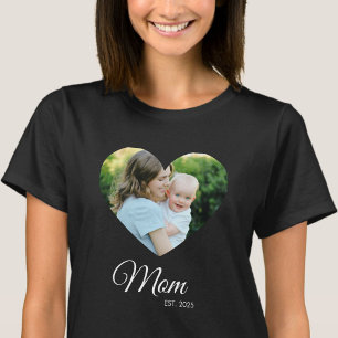 T-shirt *T-shirt Cadeau Fête des Mères avec Photo de Maman