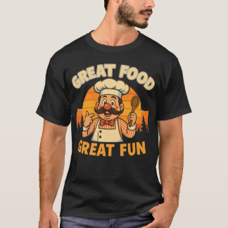 T-shirt T-Shirt, Chef Rétro - Gastronomie Super Amusant
