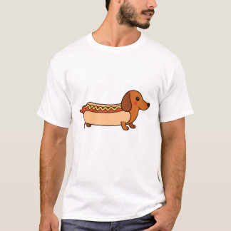 T-shirt T-Shirt, chien chaud mignon en dachshund