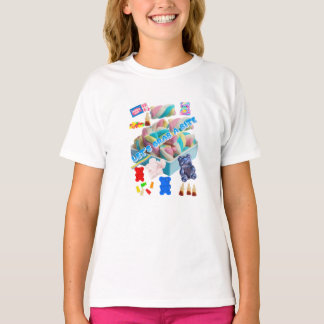 T-shirt T‑Shirt Collage de Bonbons Pastel