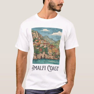 T-shirt t shirt côte amalfitaine