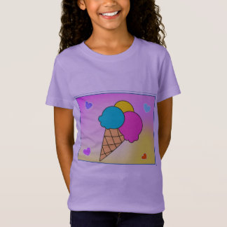 T-Shirt "T-shirt crème glacée cône"