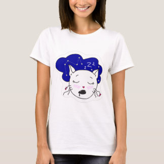 T-shirt T-shirt. Customisé glissant heureux chat. Zz