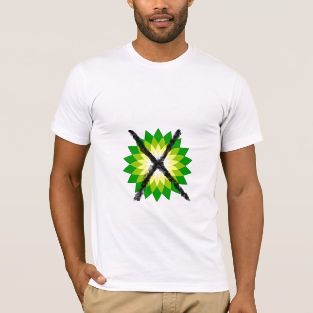 T-shirt "T-shirt de flaque d'huile de Golfe " (Devant)