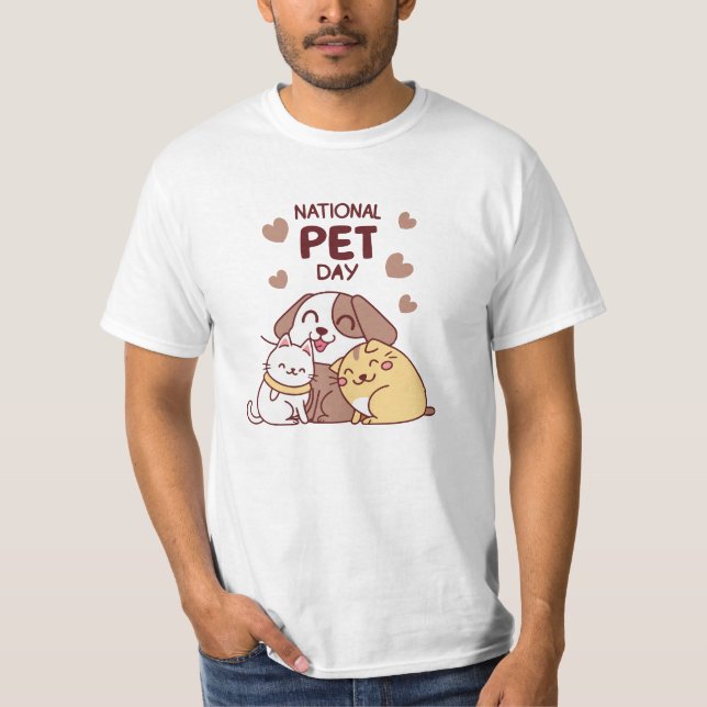 T-shirt "T-shirt de la Journée nationale des animaux - Chi (Devant)