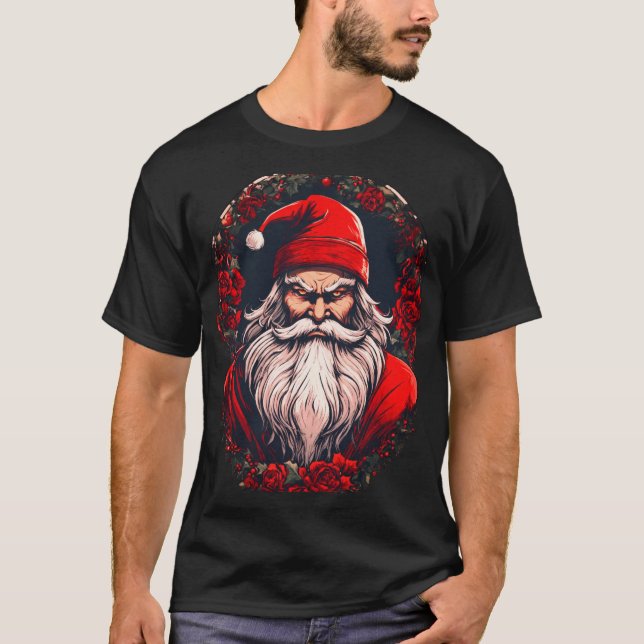 T-shirt "T-shirt de Noël du Père Noël Jolly" (Devant)