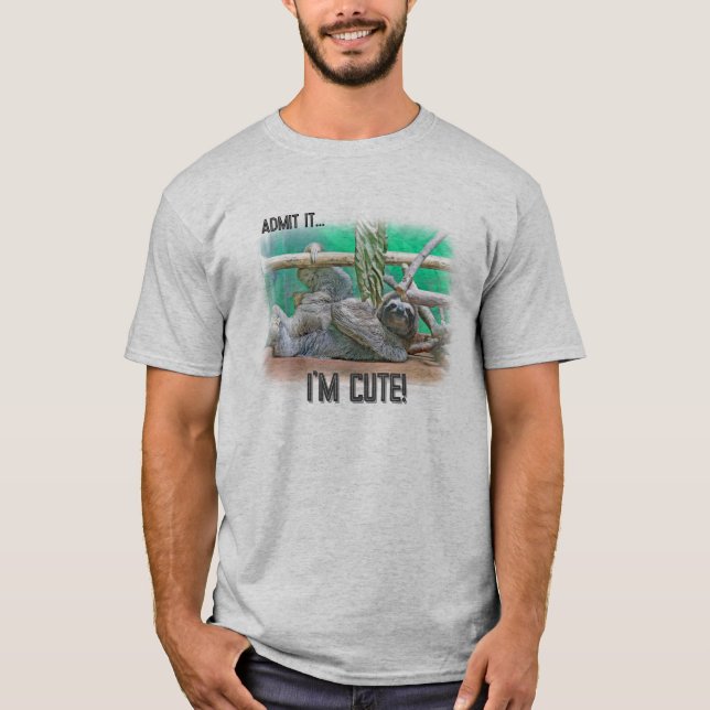 T-shirt T Shirt de paresseux (Devant)