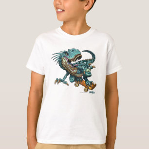 T-shirt T Shirt Dinosaure Skateboarding
