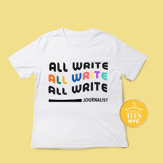 T-shirt T-Shirt, Écrivain Rétro Cadeau Pour Journaliste