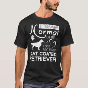 T-shirt "T-shirt enduit plat de cadeau de chien d'arrêt
