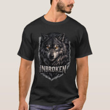 T‑Shirt Fantastique Sombre Loup Alpha Ininterrompu
