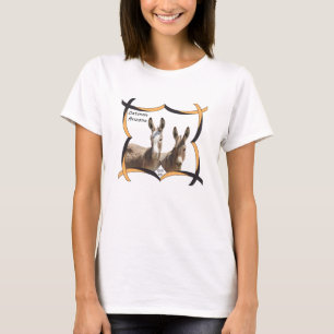 T-shirt T-Shirt, femmes, ânes, Oatman, Arizona