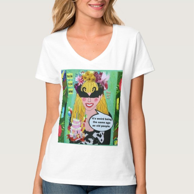 T-Shirt. T - Shirt Geburtstag (Vorderseite)