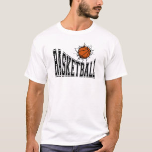 T-shirt T Shirt Graphique De Basketball Avec Dessin De Bal