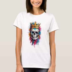 T-shirt "T-shirt graphique du crâne royal - Gras et artist