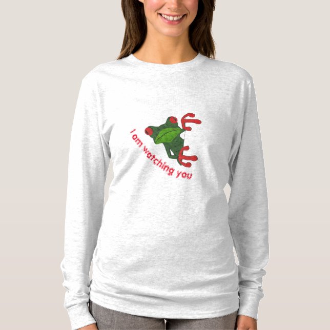 T-shirt T-shirt grenouille à oeil rouge (Devant)