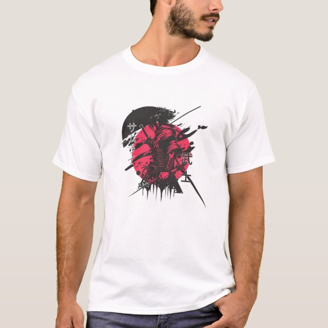 T-shirt "T-Shirt Guerrier pour Hommes – Tee Graphique Intr (Devant)