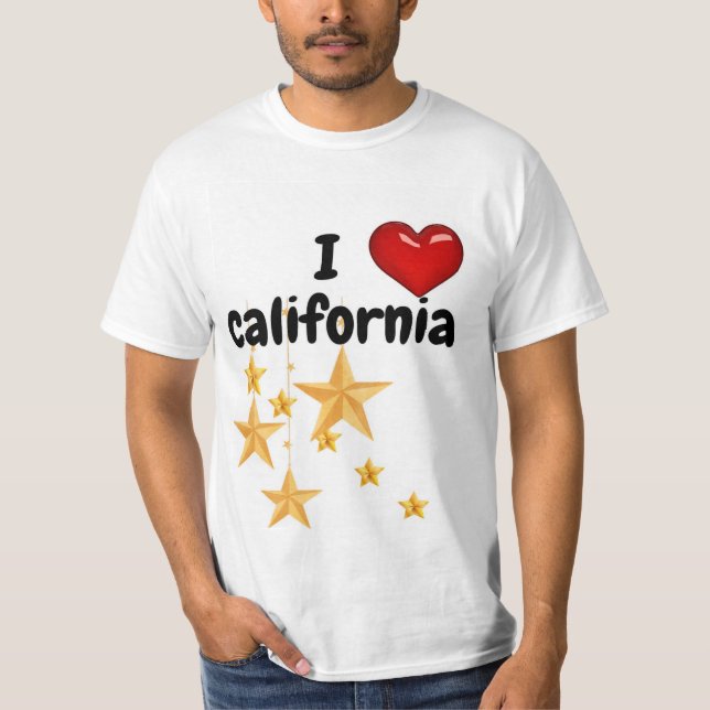 T-shirt T-Shirt, j'adore la Californie. (Devant)