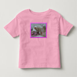 T-shirt T-shirt Kitten blanc