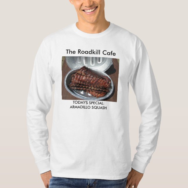 T-shirt T-shirt, le café d'animal tué sur une route, (Devant)