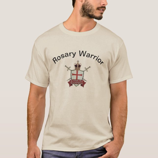 T-shirt T-Shirt, le guerrier de Rosary (Devant)