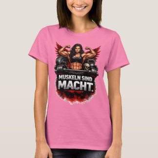 T-shirt T-shirt, les muscles sont le pouvoir, culturisme f