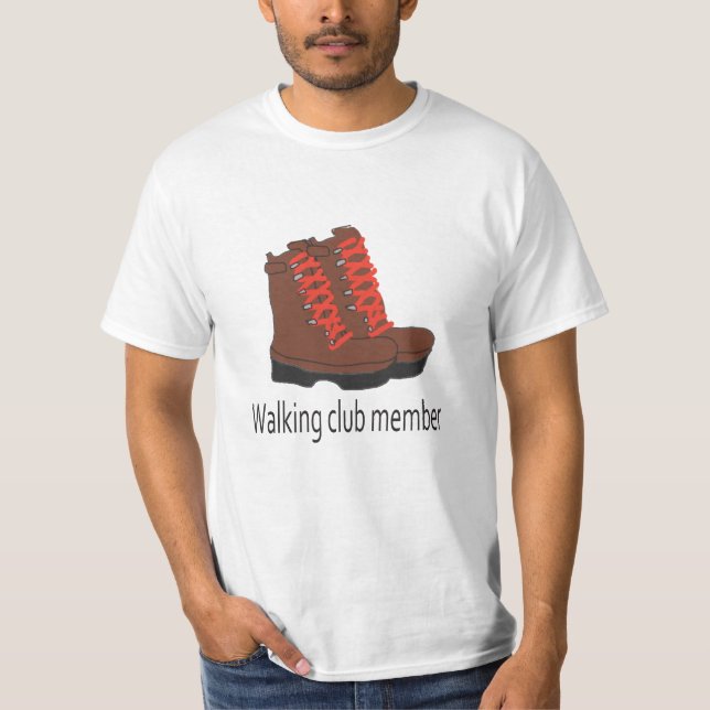 T-shirt T-Shirt, membre du club de marche (Devant)