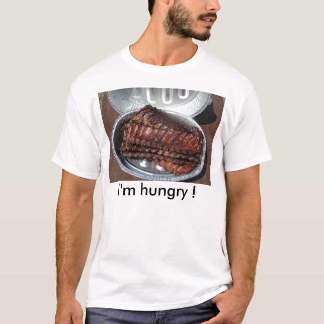 T-shirt T-shirt, NERVURES, j'ai faim ! (Devant)