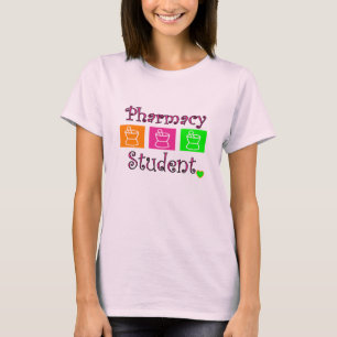 T-shirt T-shirt, pilon et mortier d'étudiant de pharmacie