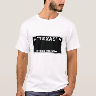 T-shirt T-Shirt, plaque de licence du Texas