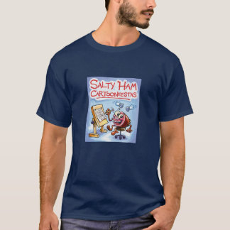 T-shirt 'T-shirt salé de Cartooneestas de jambon