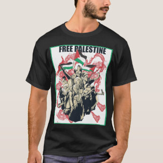 T-shirt T-shirt T-shirt vêtu arabe de Palestine li