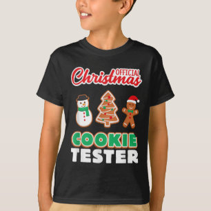 T-shirt T Shirt Testeur de Cookies de Noël Officiel Xmas M