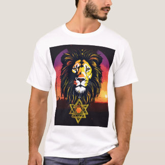 T-shirt "T-shirt tête de lion silhouette - gras et puissan