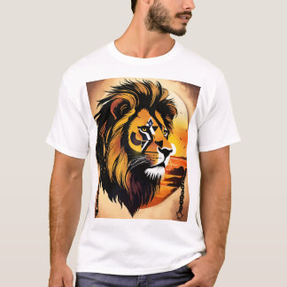 T-shirt "T-shirt Tête de lion Silhouette - Téméraire & Pui