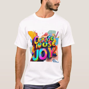 T-shirt "T-shirt typographie dynamique - Choisissez Joy Fu