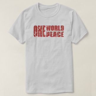 T-shirt T Shirt Une Paix Mondiale