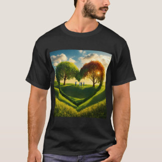 T-shirt "T-shirt Vine Heart Green