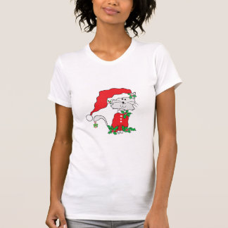 T-shirt T Shirt - Whimsical Santa Cat