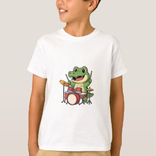 T-shirt T-ShirtAlligator Batteur Rock Enfant