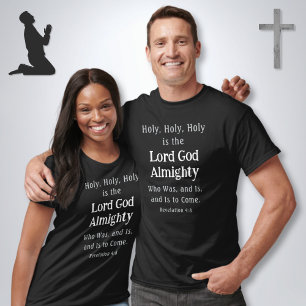 T-shirt T Shirts avec versets bibliques, Apocalypse 4:8 OU